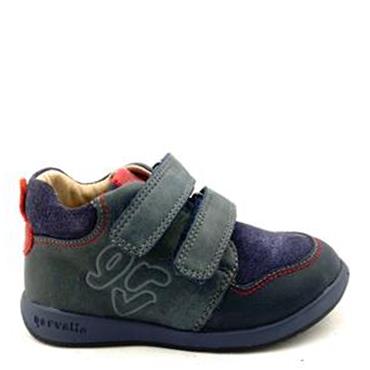 GARVALIN BOYS 2 VELCRO STRAP BOOT - NAVY