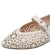 MARCO TOZZI WOMENS FLATS - CREAM