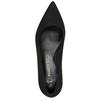 MARCO TOZZI WOMENS LOW HEEL COURT SHOE - BLACK