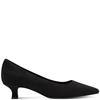 MARCO TOZZI WOMENS LOW HEEL COURT SHOE - BLACK