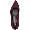 MARCO TOZZI WOMENS LOW HEEL COURT SHOE - MULBERRY SUEDE