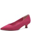 MARCO TOZZI WOMENS LOW HEEL COURT SHOE - PINK