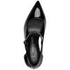 MARCO TOZZI WOMENS SLIP ON MID HEEL - BLACK PATENT