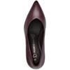 MARCO TOZZI WOMENS SLIP ON MID HEEL - BORDEAUX