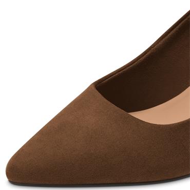 MARCO TOZZI WOMENS POINT TOE COURT SHOE - CINNAMON