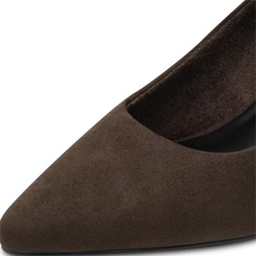 MARCO TOZZI WOMENS POINT TOE COURT SHOE - MOCCA