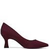 MARCO TOZZI WOMENS POINT TOE COURT SHOE - MULBERRY SUEDE