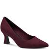 MARCO TOZZI WOMENS POINT TOE COURT SHOE - MULBERRY SUEDE