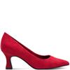 MARCO TOZZI WOMENS POINT TOE COURT SHOE - RED SUEDE