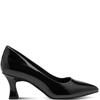 MARCO TOZZI WOMENS POINT TOE COURT SHOE - BLACK PATENT
