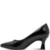 MARCO TOZZI WOMENS POINT TOE COURT SHOE - BLACK PATENT