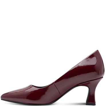 MARCO TOZZI WOMENS POINT TOE COURT SHOE - CHIANTI PATENT