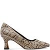 MARCO TOZZI WOMENS POINT TOE COURT SHOE - DUNE SNAKE