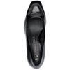 MARCO TOZZI WOMEN MID HEEL COURT SHOE - BLACK PATENT
