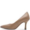 MARCO TOZZI WOMENS MID HEEL COURT SHOE - CAPPUCCINO