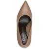MARCO TOZZI WOMENS MID HEEL COURT SHOE - CAPPUCCINO