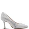 MARCO TOZZI WOMENS MID HEEL COURT SHOE - QUARTZ