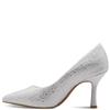 MARCO TOZZI WOMENS MID HEEL COURT SHOE - QUARTZ