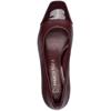 MARCO TOZZI WOMENS SLIP ON MID HEEL - BORDEAUX