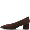 MARCO TOZZI WOMENS SLIP ON MID HEEL - MOCCA