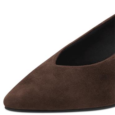 MARCO TOZZI WOMENS SLIP ON MID HEEL - MOCCA