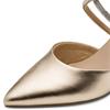 MARCO TOZZI WOMENS SLIP ON MID HEEL - GOLD