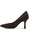 MARCO TOZZI WOMENS SLIP ON MID HEEL - MOCCA