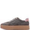 MARCO TOZZI WOMENS LACE UP CASUAL SHOE - DARK GREY