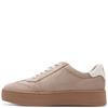 MARCO TOZZI WOMENS LACE UP CASUAL SHOE - TAN