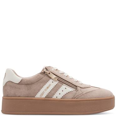 MARCO TOZZI WOMENS LACE UP CASUAL SHOE - TAN