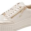 MARCO TOZZI WOMENS LACE UP CASUAL SHOE - CREAM