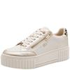 MARCO TOZZI WOMENS LACE UP CASUAL SHOE - CREAM