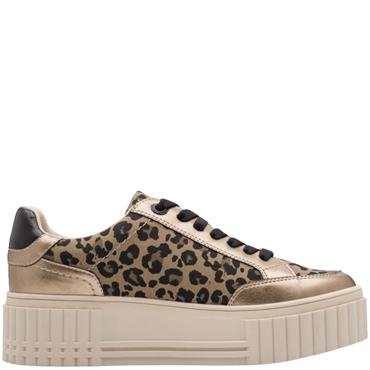 MARCO TOZZI WOMENS LACE UP CASUAL SHOE - LEO DUNE COMB