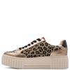 MARCO TOZZI WOMENS LACE UP CASUAL SHOE - LEOPARD ANIMAL PRINT