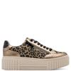 MARCO TOZZI WOMENS LACE UP CASUAL SHOE - LEOPARD ANIMAL PRINT