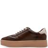 MARCO TOZZI WOMENS LACE UP CASUAL SHOE - CHOCOLATE