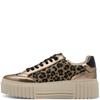 MARCO TOZZI WOMENS ANIMAL PRINT TRAINER - DUNE GOLD