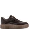 MARCO TOZZI WOMENS LACE UP CASUAL SHOE - MOCCA