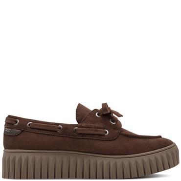 MARCO TOZZI WOMENS PLATFORM MOCCASIN - MOCCA