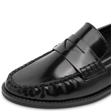 MARCO TOZZI WOMENS SLIP ON LOAFER - BLACK