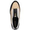 MARCO TOZZI WOMENS ZIP WEDGE SHOE - CREAM BLACK