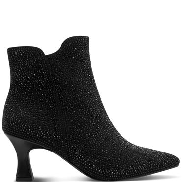 MARCO TOZZI WOMENS ZIP ANKLE BOOT - BLACK