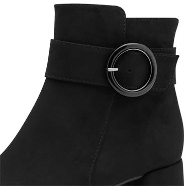 MARCO TOZZI WOMENS ZIP ANKLE BOOT - BLACK