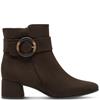 MARCO TOZZI WOMENS ZIP ANKLE BOOT - MOCCA