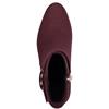 MARCO TOZZI WOMENS ZIP ANKLE BOOT - MULBERRY
