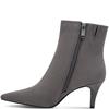MARCO TOZZI WOMENS ZIP ANKLE BOOT - ASH GREY