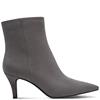 MARCO TOZZI WOMENS ZIP ANKLE BOOT - ASH GREY