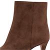 MARCO TOZZI WOMENS ZIP ANKLE BOOT - CHOCOLATE
