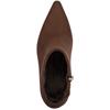 MARCO TOZZI WOMENS ZIP ANKLE BOOT - CHOCOLATE
