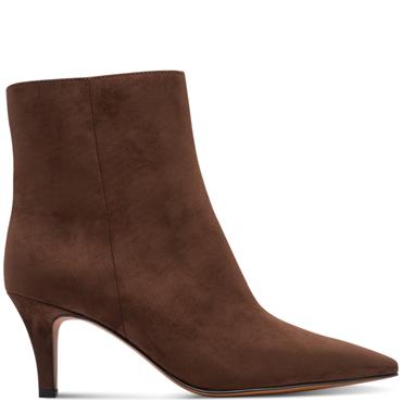 MARCO TOZZI WOMENS ZIP ANKLE BOOT - CHOCOLATE